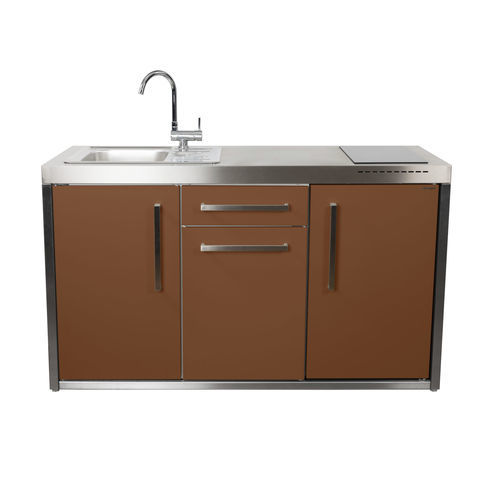 Small kitchenette - MO 150 S - Stengel Steel Concept GmbH - metal / with handle / outdoor