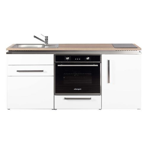 Small kitchenette - MDB 170 - Stengel Steel Concept GmbH - oak / slate / concrete