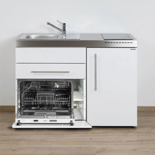 Small kitchenette - MPGS 120 - Stengel Steel Concept GmbH - painted metal / with handle / induction