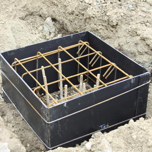 Rectangular formwork - Cofravite - SIIB FRANCE - polypropylene / foundation / recyclable