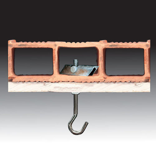 Zinc-plated steel anchoring system - G&B FISSAGGI SRL - for wall / for panels