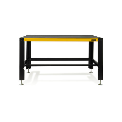 Contemporary work table - VIBTR - CENTRAL LOBAO S.A - metal / ABS base / rectangular
