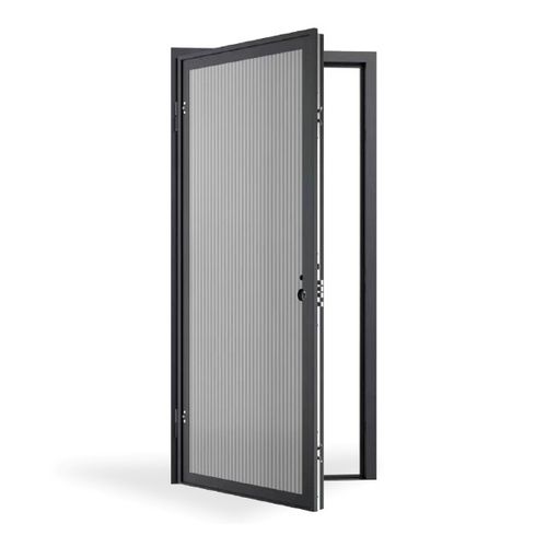Entry door - EVOLUTION - GRUPPO PRIMAVERA SRL - aluminum / galvanised steel / swing
