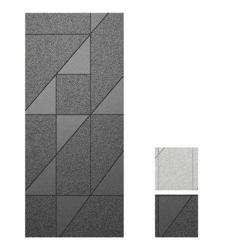 Door panel - PITAGORA - GRUPPO PRIMAVERA SRL - aluminum / textured / stone look