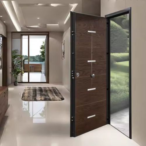 Entry door - E-lite Poseidon - GRUPPO PRIMAVERA SRL - galvanised steel / fiberglass / melamine