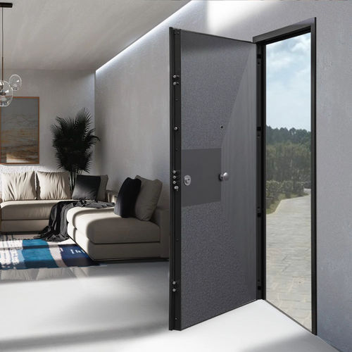 Entry door - E-lite Lux - GRUPPO PRIMAVERA SRL - aluminum / galvanised steel / melamine