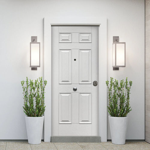 Entry door - THERMOENERGY CL4 Urano - GRUPPO PRIMAVERA SRL - galvanised steel / fiberglass / melamine
