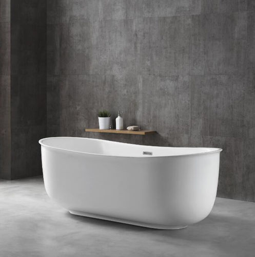 Oval bathtub - SI-SV-BT004 - Foshan Sunvin Ceramics CO., Ltd - freestanding / for homes / acrylic