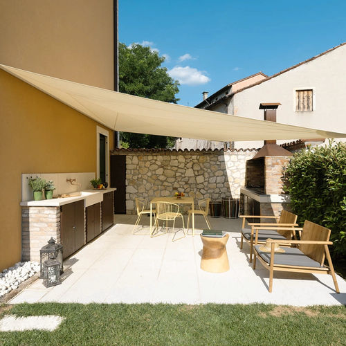 Waterproof shade sail - Solaria Lean/Solaria +Plus Lean - Maanta - custom-made / wind-resistant / outdoor
