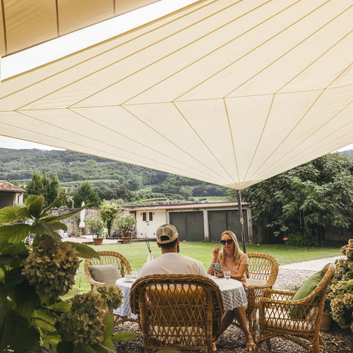 UV-resistant shade sail - SOLARIA +PLUS - Maanta - custom-made / wind-resistant / waterproof