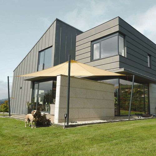 UV-resistant shade sail - Solaria Breathable - Maanta - custom-made / wind-resistant / commercial