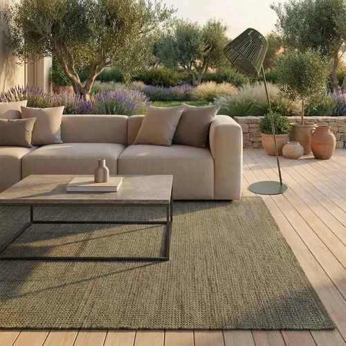 Contemporary rug - TRAMELIA - Maanta - plain / polypropylene / recycled PET