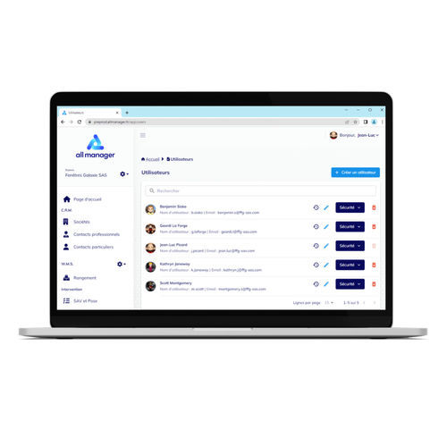 Management software - ALL MANAGER - for joinery / Windows / Android