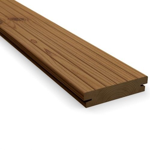 Pine deck board - D5CLIP - Thermoarena OÜ - modified wood / grooved / non-slip