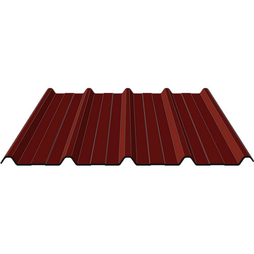 Ribbed sheet metal - 4.250.35 - PROFIL C - colored / galvanized / brown