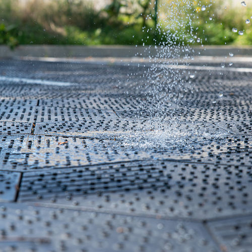 Composite paver - PURPLE SOLO® - PURPLE ALTERNATIVE SURFACE - recycled plastic / outdoor / for parking lot