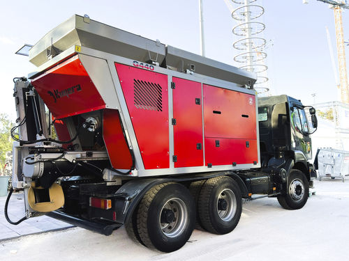 Gravimetric mixer truck - G440 - Kimera srl - diesel / for concrete
