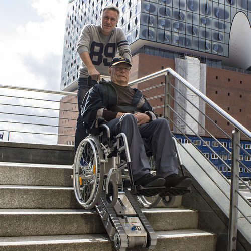 Disabled platform stair lift - SA-S - Lehner Lifttechnik - inclined / outdoor / indoor