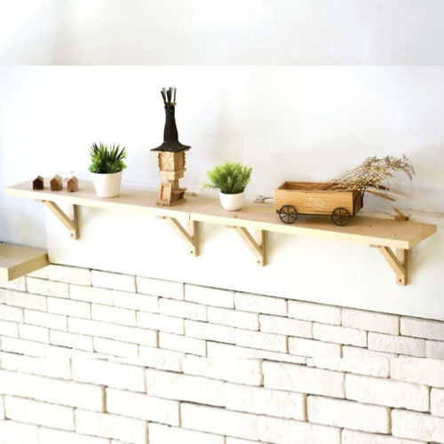 Wall-mounted shelf - Skandi - Ssafia - contemporary / pine / custom