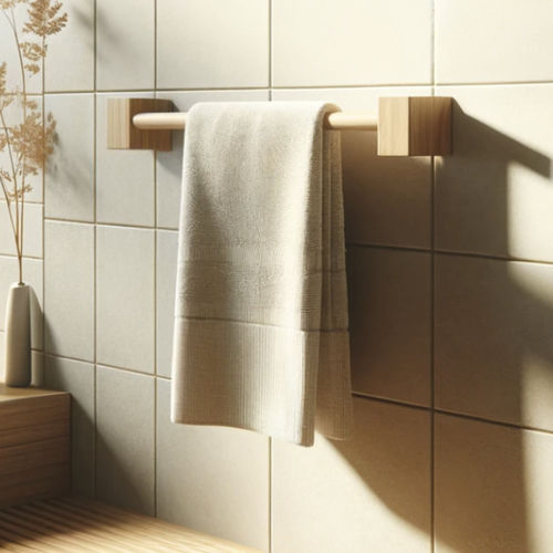 1-bar towel rack - Zenith - Ssafia - wall-mounted / fir