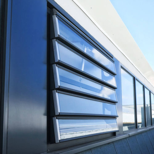 Aluminum smoke vent - VENTRA-F - TRIA FRANCE - polycarbonate / glass / smoke and heat extractor