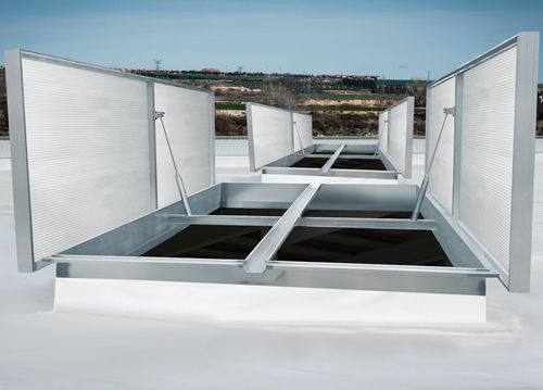 Aluminum smoke vent - NATUS - TRIA FRANCE - galvanised steel / extruded aluminum / smoke and heat extractor