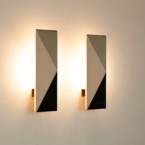 Contemporary wall light - TILE VN - Violaine d'Harcourt - indoor / ceramic / geometric