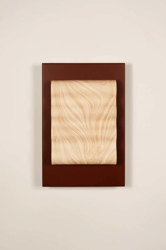 Modern wall light - MARBLE FRAME III - Violaine d'Harcourt - indoor / lacquered steel / paper