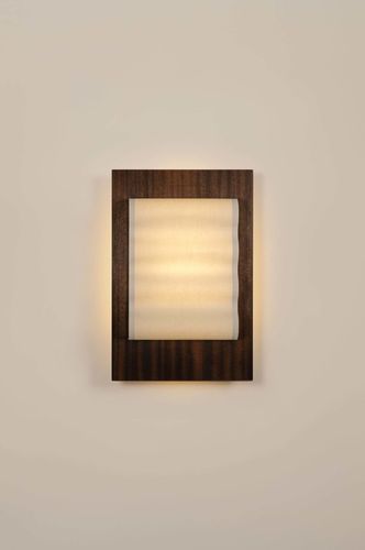 Minimalist design wall light - Frame Wood - Violaine d'Harcourt - indoor / mahogany / wood veneer