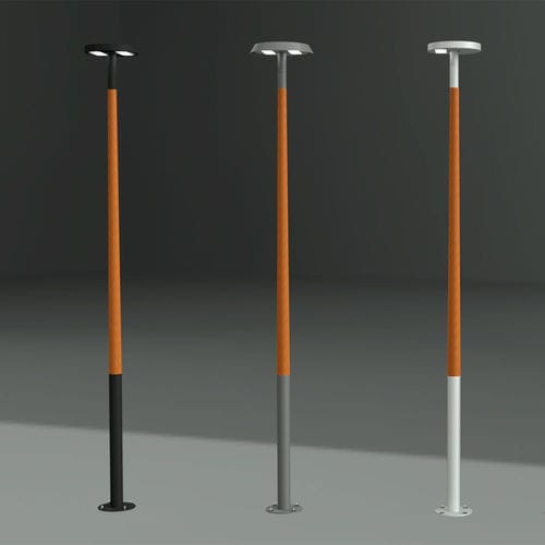 Urban lamp post - MDR.CONO-GX - IDELNOR - contemporary / cast aluminum / thermo-lacquered steel