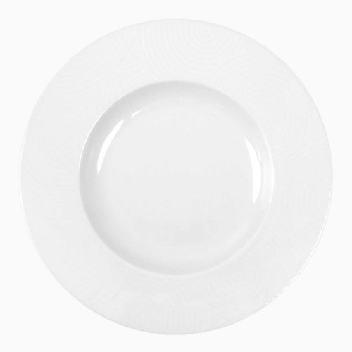 Round plate - Ecos : 046002000001 - COSTA VERDE - porcelain / commercial / plain