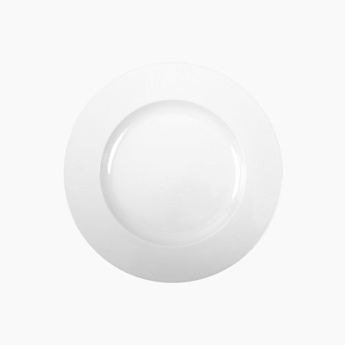 Round plate - Raio - COSTA VERDE - porcelain / commercial / plain