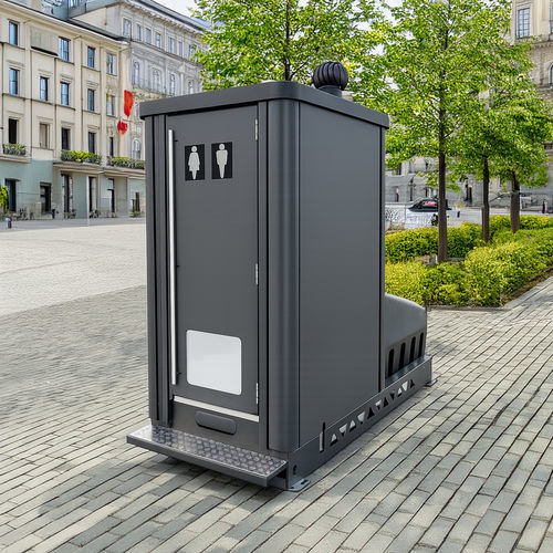 Portable toilet cabin - SANIPOP MOBILE - SANISPHERE - dry / galvanised steel / PE