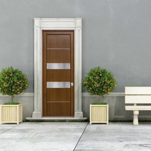 Entry door - FASHION - SIDEL SRL - aluminium / steel / pine