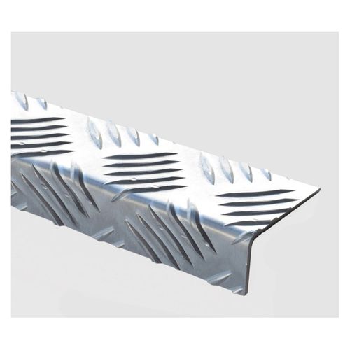 Aluminum stair nose - 690200 - ADESOL - inox plus / non-slip