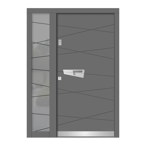 Entry door - H105+ST - DOORS, d.o.o. - wooden / swing / contemporary
