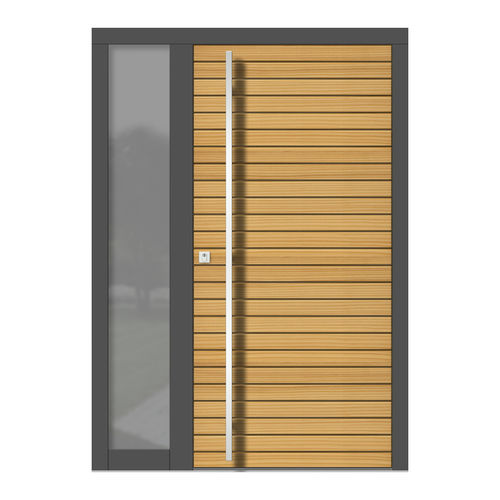 Entry door - H144+ST - DOORS, d.o.o. - wooden / swing / contemporary