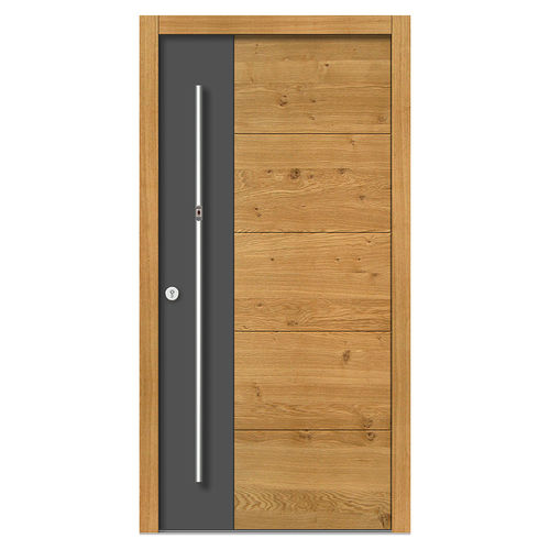 Entry door - H191 - DOORS, d.o.o. - wooden / swing / contemporary