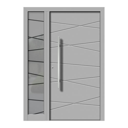 Entry door - HA105+ST - DOORS, d.o.o. - wooden / aluminum / swing