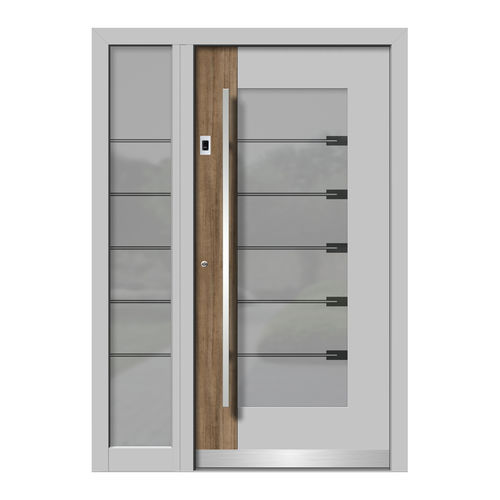 Entry door - HA108+ST - DOORS, d.o.o. - wooden / aluminum / swing