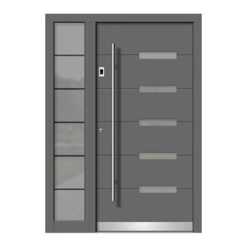 Entry door - HA119+ST - DOORS, d.o.o. - wooden / aluminum / swing