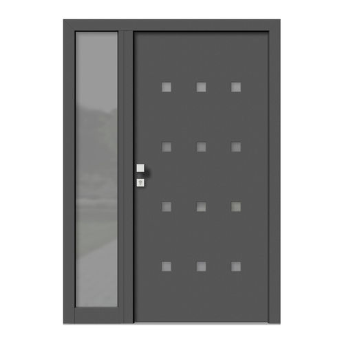 Entry door - HA151+ST - DOORS, d.o.o. - wooden / aluminum / swing