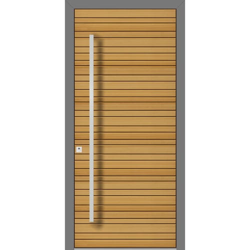 Entry door - HS941 - DOORS, d.o.o. - steel / larch / swing
