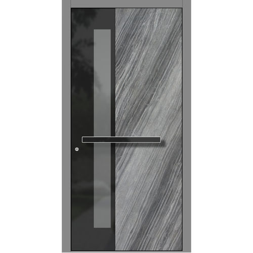 Entry door - HS954_G04 - DOORS, d.o.o. - steel / stone / swing