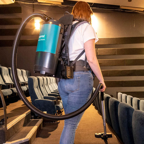 Vacuum cleaner for commercial buildings - VALET - Truvox International - backpack / dry / with rechargeable battery
