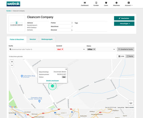 Monitoring software - Connect (Comfort) - Wetrok - analysis / project management / data management