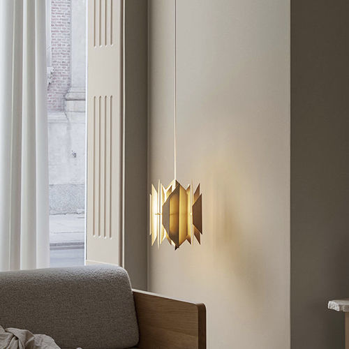 Pendant lamp - DIVAN 2   - LYFA - brass / polished stainless steel / contemporary