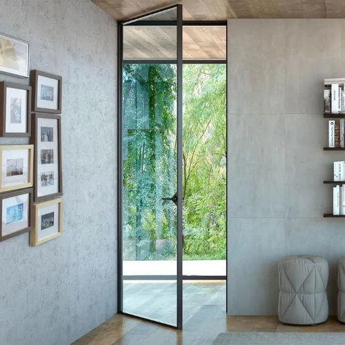 Interior door - GRUPO STYLO INTERIORISMO SL - metal / glass / swing