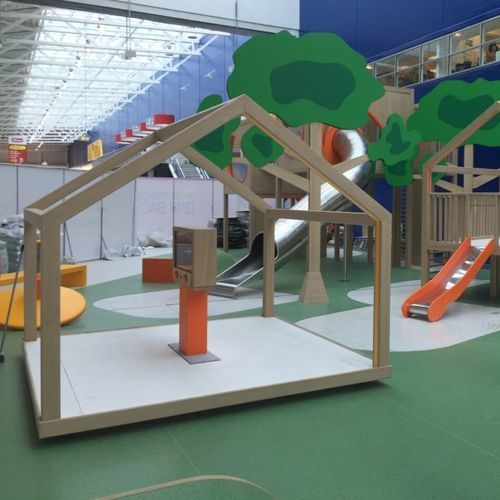 Wooden playhouse - SPI Global Play - indoor / for public building / floor-mounted