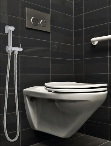 Toilet hand shower - 54515 - Grandsire Paris - round / chrome-plated brass / stainless steel